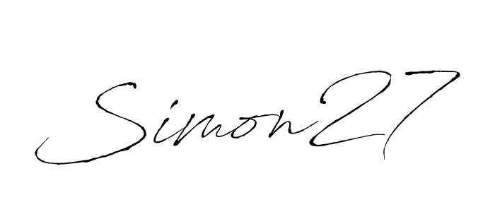 if you are searching for the best signature style for your name Simon27. so please give up your signature search. here we have designed multiple signature styles  using Antro_Vectra. Simon27 signature style 6 images and pictures png