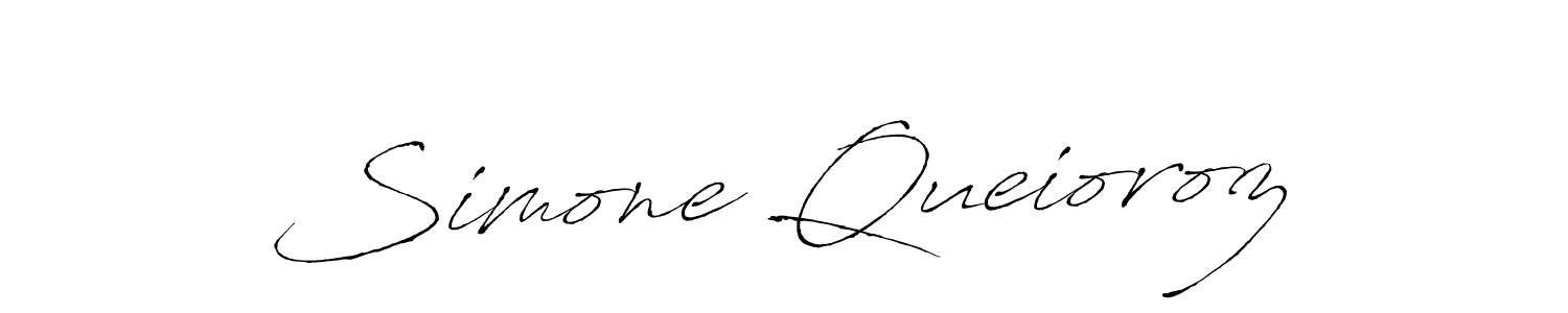 Design your own signature with our free online signature maker. With this signature software, you can create a handwritten (Antro_Vectra) signature for name Simone Queioroz. Simone Queioroz signature style 6 images and pictures png
