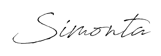 An effortless, minimalist signature concept for Simonta using Antro_Vectra design. Clean lines that look great on any document. Simonta signature style 6 images and pictures png