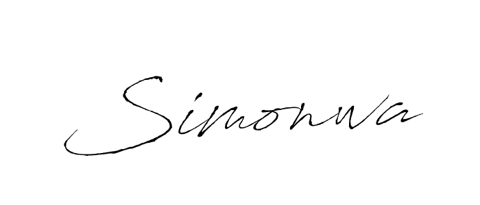 Create a beautiful signature design for name Simonwa. With this signature (Antro_Vectra) fonts, you can make a handwritten signature for free. Simonwa signature style 6 images and pictures png