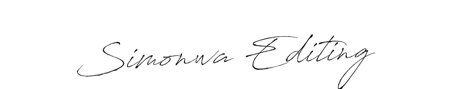 This is the best signature style for the Simonwa Editing name. Also you like these signature font (Antro_Vectra). Mix name signature. Simonwa Editing signature style 6 images and pictures png
