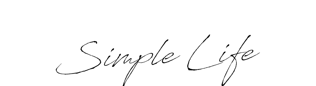 How to make Simple Life signature? Antro_Vectra is a professional autograph style. Create handwritten signature for Simple Life name. Simple Life signature style 6 images and pictures png