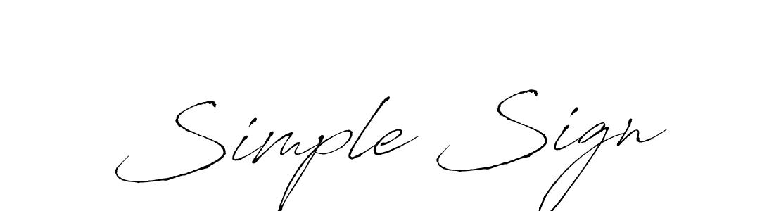 The best way (Antro_Vectra) to make a short signature is to pick only two or three words in your name. The name Simple Sign include a total of six letters. For converting this name. Simple Sign signature style 6 images and pictures png
