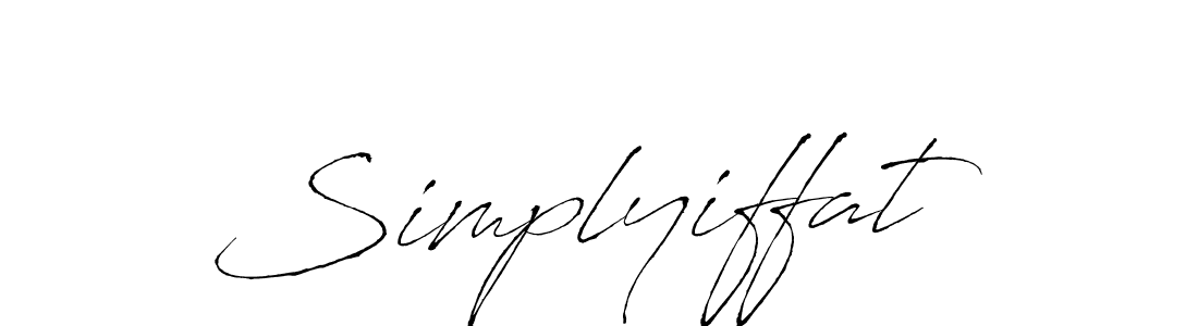 Make a short Simplyiffat signature style. Manage your documents anywhere anytime using Antro_Vectra. Create and add eSignatures, submit forms, share and send files easily. Simplyiffat signature style 6 images and pictures png