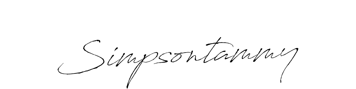 How to make Simpsontammy signature? Antro_Vectra is a professional autograph style. Create handwritten signature for Simpsontammy name. Simpsontammy signature style 6 images and pictures png