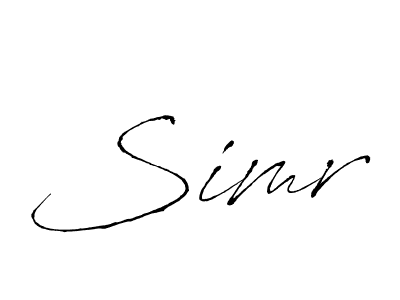 Use a signature maker to create a handwritten signature online. With this signature software, you can design (Antro_Vectra) your own signature for name Simr. Simr signature style 6 images and pictures png