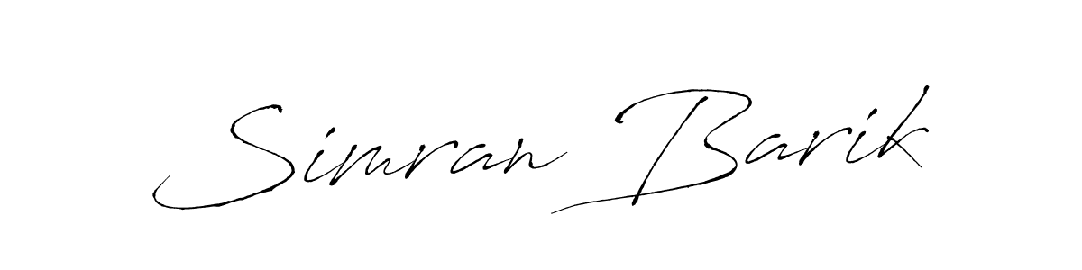 Make a beautiful signature design for name Simran Barik. With this signature (Antro_Vectra) style, you can create a handwritten signature for free. Simran Barik signature style 6 images and pictures png