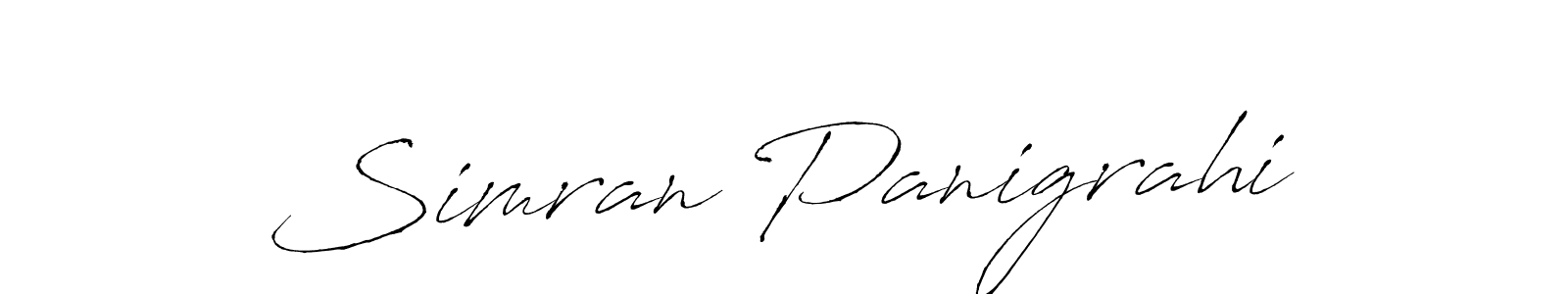 Simran Panigrahi stylish signature style. Best Handwritten Sign (Antro_Vectra) for my name. Handwritten Signature Collection Ideas for my name Simran Panigrahi. Simran Panigrahi signature style 6 images and pictures png