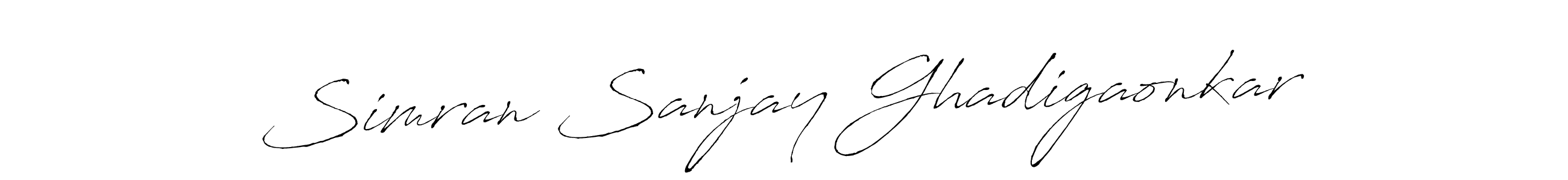 Also You can easily find your signature by using the search form. We will create Simran Sanjay Ghadigaonkar name handwritten signature images for you free of cost using Antro_Vectra sign style. Simran Sanjay Ghadigaonkar signature style 6 images and pictures png