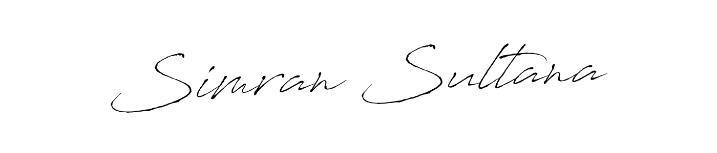 How to make Simran Sultana signature? Antro_Vectra is a professional autograph style. Create handwritten signature for Simran Sultana name. Simran Sultana signature style 6 images and pictures png