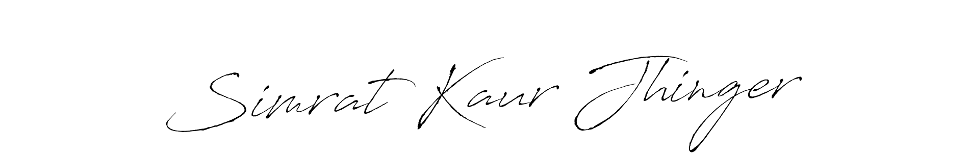 You should practise on your own different ways (Antro_Vectra) to write your name (Simrat Kaur Jhinger) in signature. don't let someone else do it for you. Simrat Kaur Jhinger signature style 6 images and pictures png