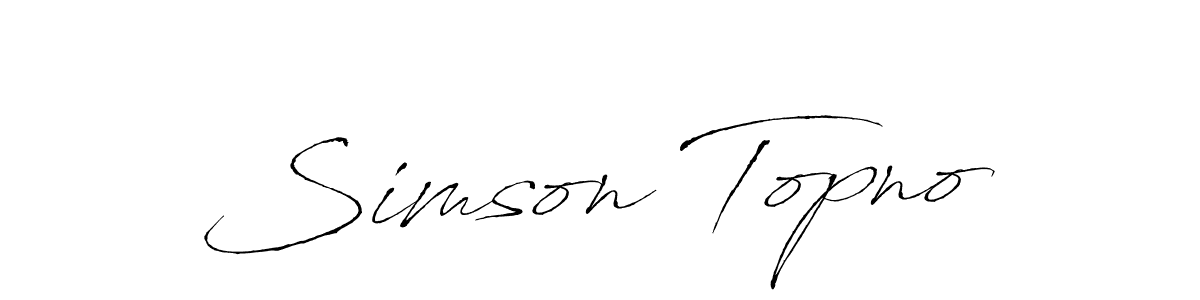 Similarly Antro_Vectra is the best handwritten signature design. Signature creator online .You can use it as an online autograph creator for name Simson Topno. Simson Topno signature style 6 images and pictures png