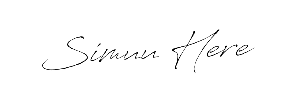 Once you've used our free online signature maker to create your best signature Antro_Vectra style, it's time to enjoy all of the benefits that Simuu Here name signing documents. Simuu Here signature style 6 images and pictures png