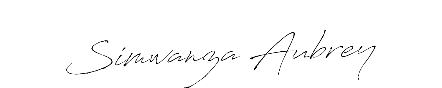 Simwanza Aubrey stylish signature style. Best Handwritten Sign (Antro_Vectra) for my name. Handwritten Signature Collection Ideas for my name Simwanza Aubrey. Simwanza Aubrey signature style 6 images and pictures png