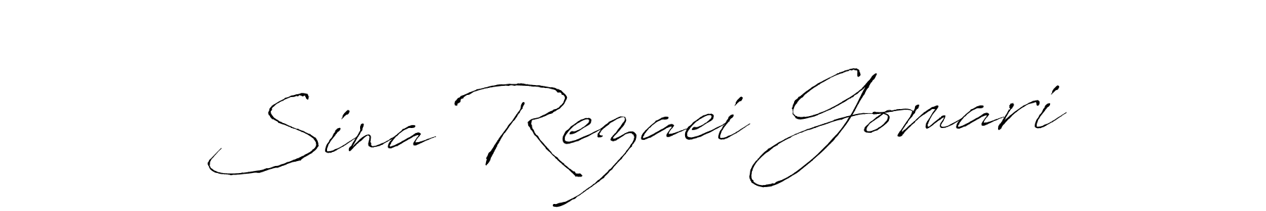 This is the best signature style for the Sina Rezaei Gomari name. Also you like these signature font (Antro_Vectra). Mix name signature. Sina Rezaei Gomari signature style 6 images and pictures png