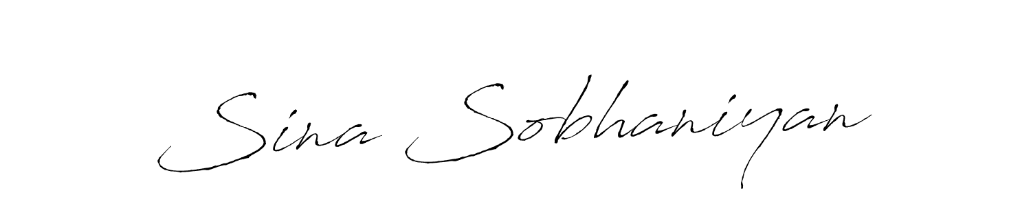 Design your own signature with our free online signature maker. With this signature software, you can create a handwritten (Antro_Vectra) signature for name Sina Sobhaniyan. Sina Sobhaniyan signature style 6 images and pictures png