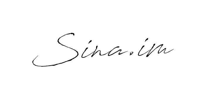 Sina.im stylish signature style. Best Handwritten Sign (Antro_Vectra) for my name. Handwritten Signature Collection Ideas for my name Sina.im. Sina.im signature style 6 images and pictures png