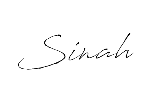 How to make Sinah signature? Antro_Vectra is a professional autograph style. Create handwritten signature for Sinah name. Sinah signature style 6 images and pictures png