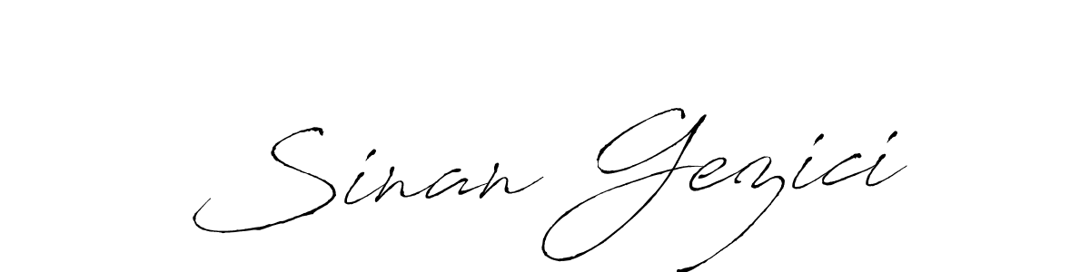 Make a beautiful signature design for name Sinan Gezici. With this signature (Antro_Vectra) style, you can create a handwritten signature for free. Sinan Gezici signature style 6 images and pictures png
