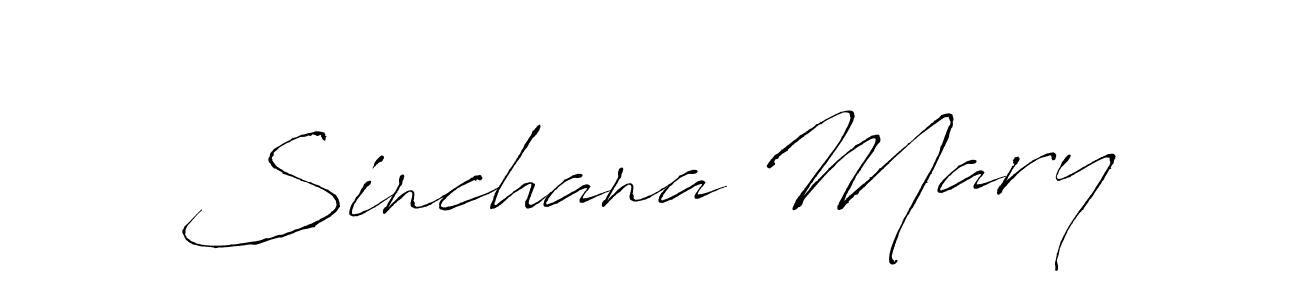 Make a beautiful signature design for name Sinchana Mary. With this signature (Antro_Vectra) style, you can create a handwritten signature for free. Sinchana Mary signature style 6 images and pictures png