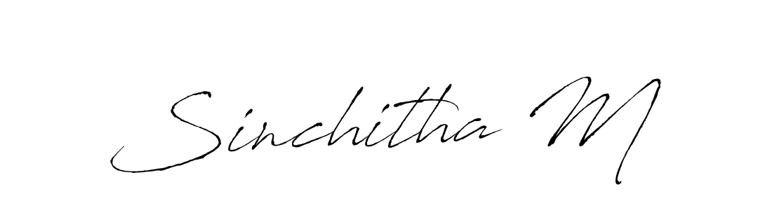 Make a beautiful signature design for name Sinchitha M. Use this online signature maker to create a handwritten signature for free. Sinchitha M signature style 6 images and pictures png