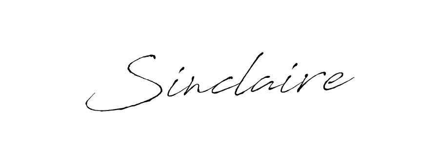 Design your own signature with our free online signature maker. With this signature software, you can create a handwritten (Antro_Vectra) signature for name Sinclaire. Sinclaire signature style 6 images and pictures png