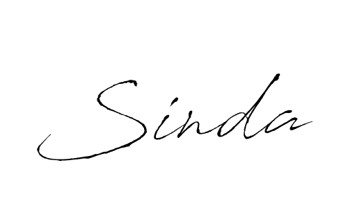 Create a beautiful signature design for name Sinda. With this signature (Antro_Vectra) fonts, you can make a handwritten signature for free. Sinda signature style 6 images and pictures png
