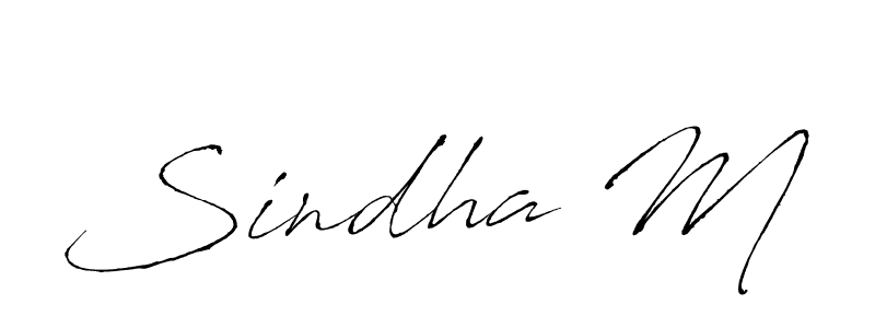 Create a beautiful signature design for name Sindha M. With this signature (Antro_Vectra) fonts, you can make a handwritten signature for free. Sindha M signature style 6 images and pictures png