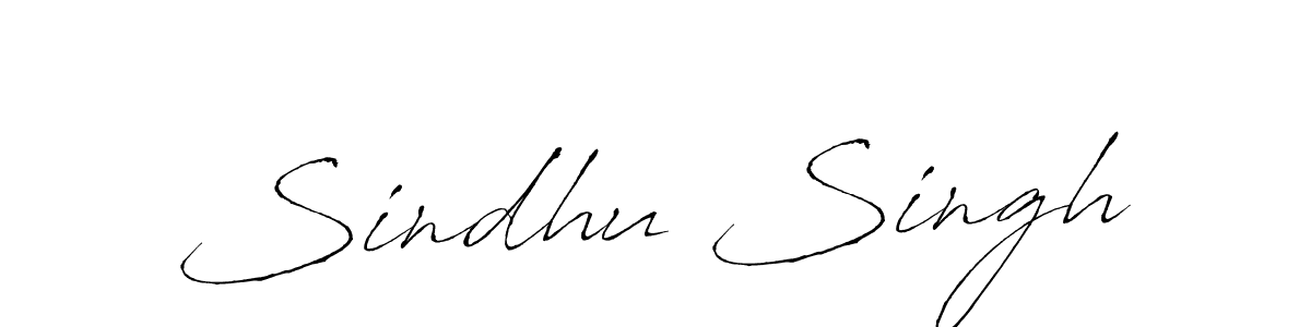 Sindhu Singh stylish signature style. Best Handwritten Sign (Antro_Vectra) for my name. Handwritten Signature Collection Ideas for my name Sindhu Singh. Sindhu Singh signature style 6 images and pictures png