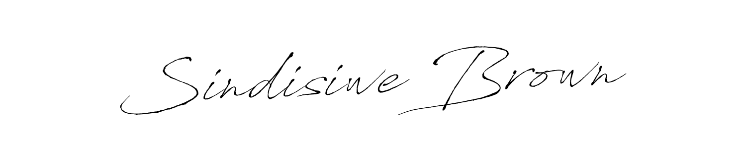 Design your own signature with our free online signature maker. With this signature software, you can create a handwritten (Antro_Vectra) signature for name Sindisiwe Brown. Sindisiwe Brown signature style 6 images and pictures png