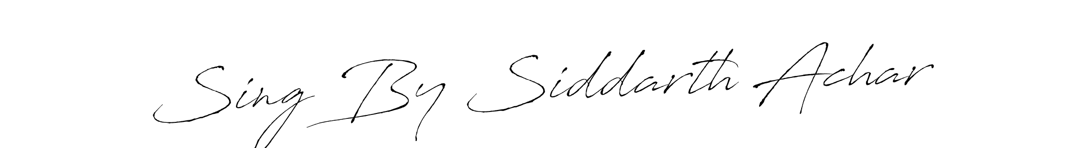 How to Draw Sing By Siddarth Achar signature style? Antro_Vectra is a latest design signature styles for name Sing By Siddarth Achar. Sing By Siddarth Achar signature style 6 images and pictures png