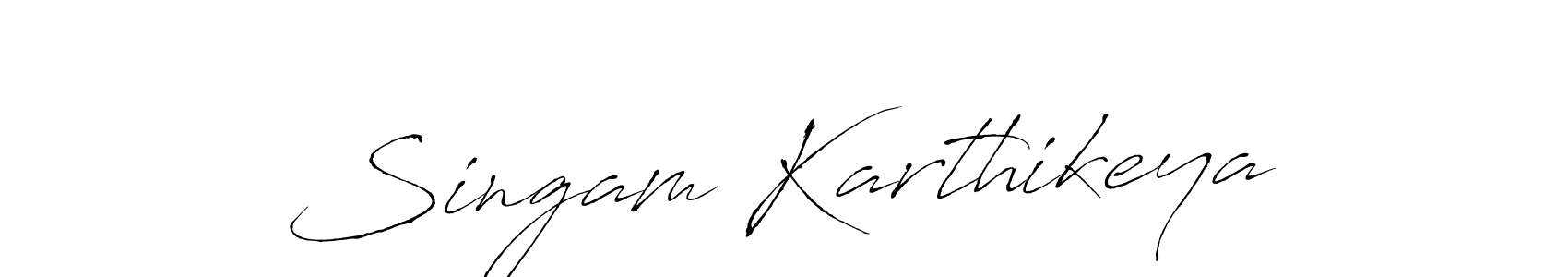 Singam Karthikeya stylish signature style. Best Handwritten Sign (Antro_Vectra) for my name. Handwritten Signature Collection Ideas for my name Singam Karthikeya. Singam Karthikeya signature style 6 images and pictures png