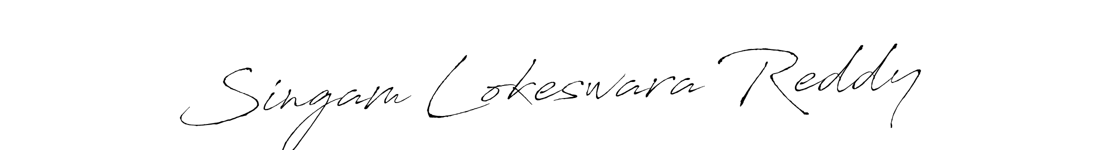 Also You can easily find your signature by using the search form. We will create Singam Lokeswara Reddy name handwritten signature images for you free of cost using Antro_Vectra sign style. Singam Lokeswara Reddy signature style 6 images and pictures png