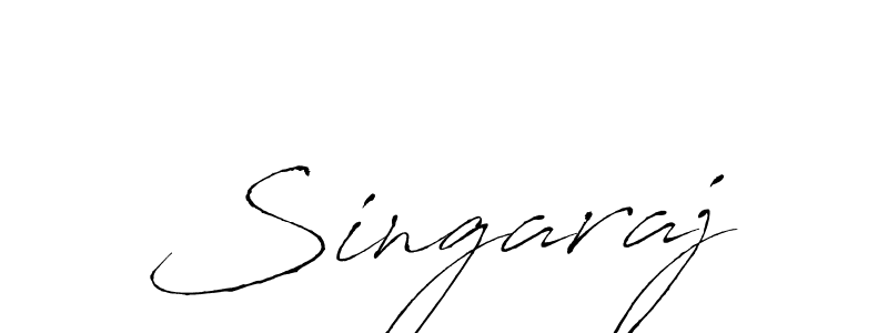 How to make Singaraj signature? Antro_Vectra is a professional autograph style. Create handwritten signature for Singaraj name. Singaraj signature style 6 images and pictures png