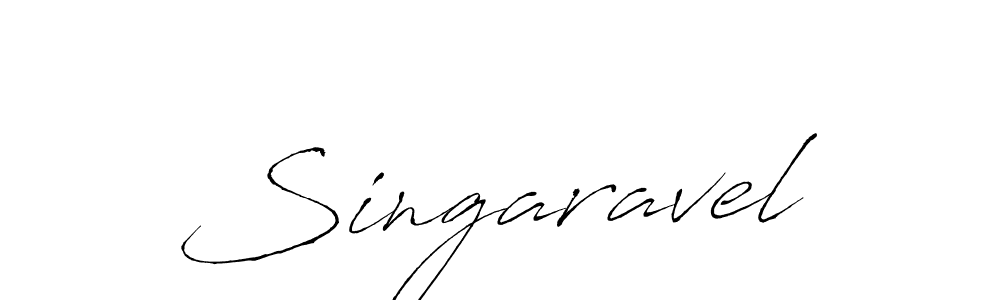 Make a beautiful signature design for name Singaravel. With this signature (Antro_Vectra) style, you can create a handwritten signature for free. Singaravel signature style 6 images and pictures png