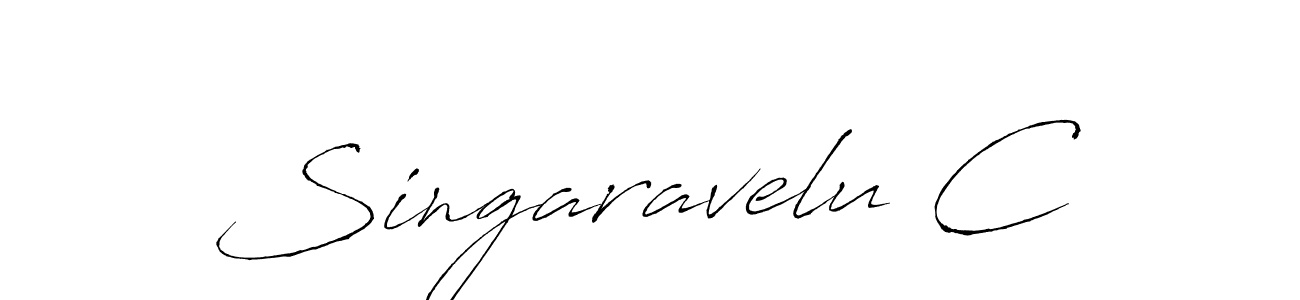 Use a signature maker to create a handwritten signature online. With this signature software, you can design (Antro_Vectra) your own signature for name Singaravelu C. Singaravelu C signature style 6 images and pictures png