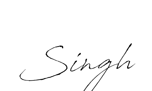 Make a beautiful signature design for name Singh. With this signature (Antro_Vectra) style, you can create a handwritten signature for free. Singh signature style 6 images and pictures png