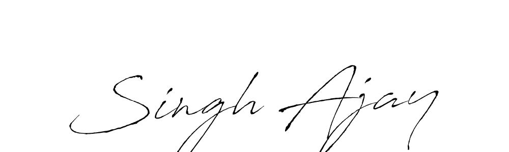 Antro_Vectra is a professional signature style that is perfect for those who want to add a touch of class to their signature. It is also a great choice for those who want to make their signature more unique. Get Singh Ajay name to fancy signature for free. Singh Ajay signature style 6 images and pictures png