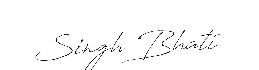 Antro_Vectra is a professional signature style that is perfect for those who want to add a touch of class to their signature. It is also a great choice for those who want to make their signature more unique. Get Singh Bhati name to fancy signature for free. Singh Bhati signature style 6 images and pictures png