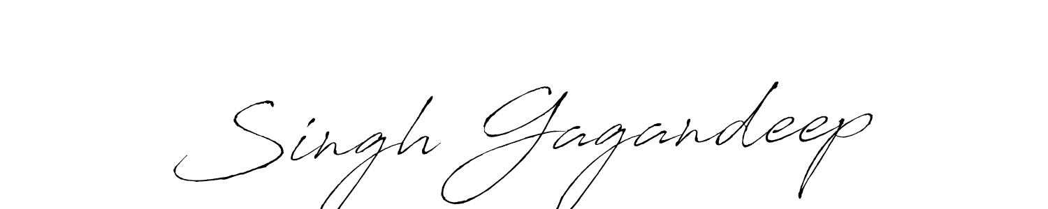 Also we have Singh Gagandeep name is the best signature style. Create professional handwritten signature collection using Antro_Vectra autograph style. Singh Gagandeep signature style 6 images and pictures png