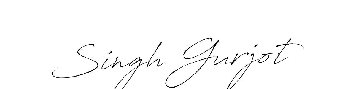 Singh Gurjot stylish signature style. Best Handwritten Sign (Antro_Vectra) for my name. Handwritten Signature Collection Ideas for my name Singh Gurjot. Singh Gurjot signature style 6 images and pictures png