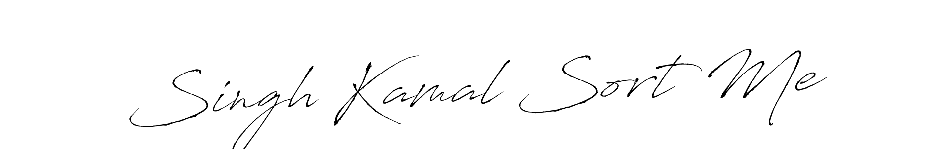 Singh Kamal Sort Me stylish signature style. Best Handwritten Sign (Antro_Vectra) for my name. Handwritten Signature Collection Ideas for my name Singh Kamal Sort Me. Singh Kamal Sort Me signature style 6 images and pictures png