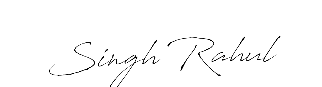 How to make Singh Rahul signature? Antro_Vectra is a professional autograph style. Create handwritten signature for Singh Rahul name. Singh Rahul signature style 6 images and pictures png