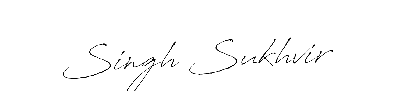 Use a signature maker to create a handwritten signature online. With this signature software, you can design (Antro_Vectra) your own signature for name Singh Sukhvir. Singh Sukhvir signature style 6 images and pictures png