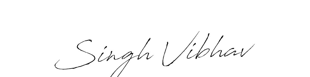 How to make Singh Vibhav signature? Antro_Vectra is a professional autograph style. Create handwritten signature for Singh Vibhav name. Singh Vibhav signature style 6 images and pictures png