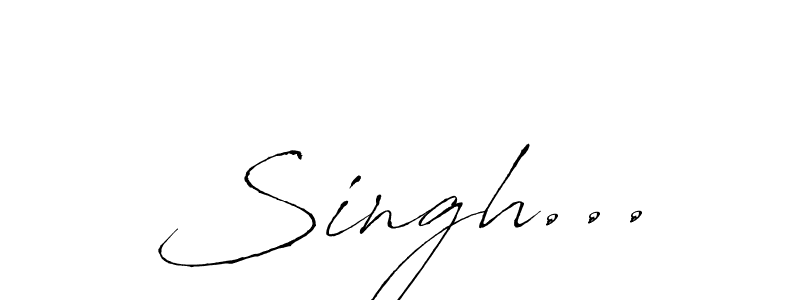 Also we have Singh... name is the best signature style. Create professional handwritten signature collection using Antro_Vectra autograph style. Singh... signature style 6 images and pictures png