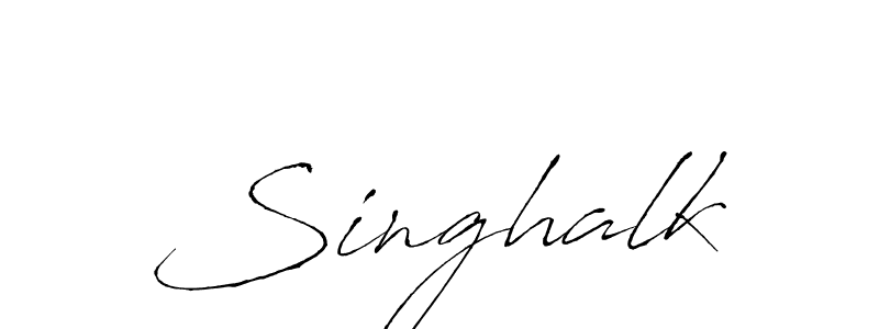 Use a signature maker to create a handwritten signature online. With this signature software, you can design (Antro_Vectra) your own signature for name Singhalk. Singhalk signature style 6 images and pictures png