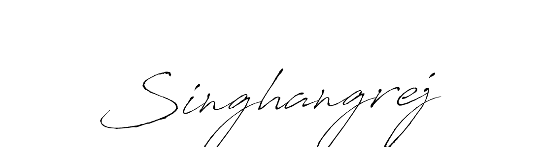 Use a signature maker to create a handwritten signature online. With this signature software, you can design (Antro_Vectra) your own signature for name Singhangrej. Singhangrej signature style 6 images and pictures png