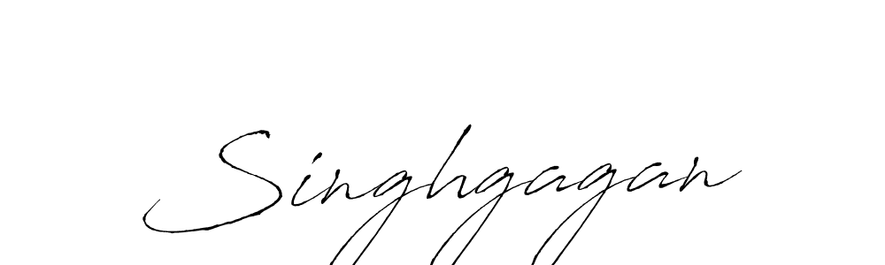 How to make Singhgagan signature? Antro_Vectra is a professional autograph style. Create handwritten signature for Singhgagan name. Singhgagan signature style 6 images and pictures png