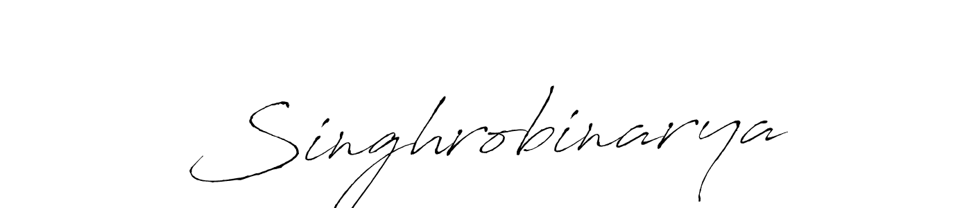 You should practise on your own different ways (Antro_Vectra) to write your name (Singhrobinarya) in signature. don't let someone else do it for you. Singhrobinarya signature style 6 images and pictures png
